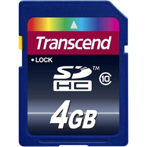 Transcend 4GB Class 10 SDHC Card (TS4GSDHC10)