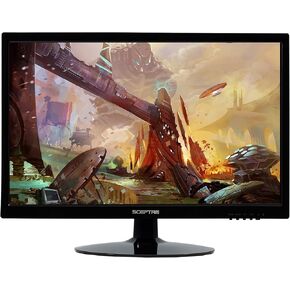Sceptre 22 Inch LED Monitor 1080p 75Hz 99% sRGB Build-in Speakers HDMI x2 VGA, Machine Black