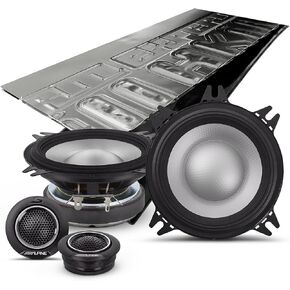 Alpine S2-S40C, S Series 4" 2-Way Hi-Res Speakers + Sound Damping Kit Bundle