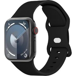 Silicone Band Compatible with Apple Watch 41mm 38mm 40mm 46mm 45mm 42mm 44mm, Replacement Sport Strap Wristband for iWatch Series SE 10 9 8 7 6 5 4 3 Ultra 2 1 Women Men