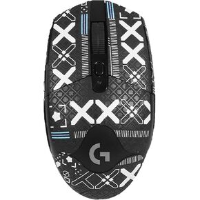 Mouse Grip Tape Full Coverage for Logitech G305 Lightspeed Wireless Gaming Mouse, Mouse Anti Slip Grip Tape,Self-Adhesive PreCut Sweat-Resistant Professional Mice Upgrade Kit(Black)