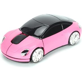 2.4G Cordless Car Shaped Mouse, Portable Optical Car Mouse with USB Receiver for Office Computer Tablet ()