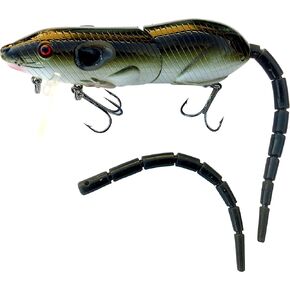 Rat Fishing Lure (Worm Brown) - 10 Inch, 2.4 Ounces, 1 Piece