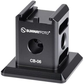 Sunwayfoto CB-06 Arca/RRS QR/Cold Shoe Adapter Flash Accessory
