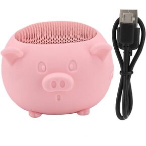 Socobeta Portable Speaker Lovely Pig Bluetooth 5.0 Speaker Built-in Mic for Home/Traveling/Outgoing()