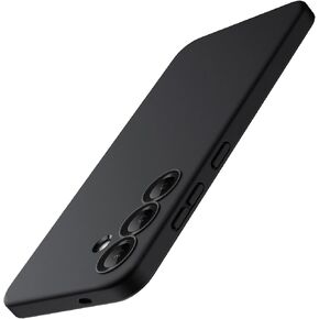 JETech Slim Fit Case for Samsung Galaxy S25 5G, Camera Lens Full Protection, Soft TPU Thin Protective Phone Cover with Matte Finish, Shockproof (Black)