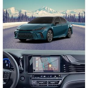 Screen Protector for 2025 Toyota Camry LE/SE 8 Inch Tempered Glass Protective Film Navigation Display Infotainment Car Radio Accessories Cover 9H Hardness HD Anti-Fingerprint