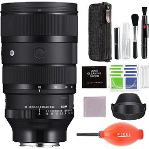 Sigma 28-45mm f/1.8 DG DN Art Lens for Sony E Mount with Pixel Advanced Accessories & Travel Bundle | 612965 | Extended 3 Years Sigma Warranty | Sigma 28-45mm f/1.8 DG DN Art