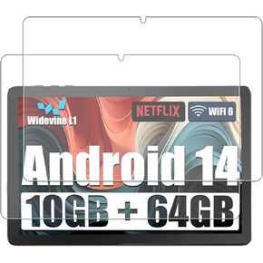 for Jeazans Jzpad-A10L Android 14 Octa-Core Tablet 10.1 inch 2024 Screen Protector,WUNIAK Tempered Glass Film Anti-Scratch High Touch Sensitivity,2 Pack