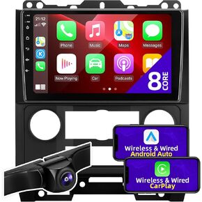 for Ford Escape Radio 2007-2012 Compatible with Wireless Carplay Android Auto 8core Touchscreen Upgrade Android Car Stereo Bluetooth GPS FM/AM 5GWIFI Multimedia Navigation Head Unit (for 07-12)