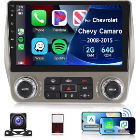 2+64g لشيفروليه تشيفي كامارو 2008-2015 سيارات راديو اللاسلكي/Android Auto ، Android13 Car Stereo 9 بوصة شاشة تعمل باللمس GPS 28UI WiFi Bluetooth FM/RDS Mirror Link Camera و MIC in Kuwait