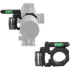 ohhunt High Accuracy Angle Cosine Indicator Kit and Bubble Level Fit 1 inch 30mm Tube Rifle Scope Mounts Light Weight Made of Aluminum