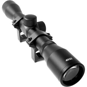 4x32 Compact Rifle Scope Crosshair Optics Hunting Scope ，with 11mm Dovetail or 20mm Picatinny Mounting Bracket