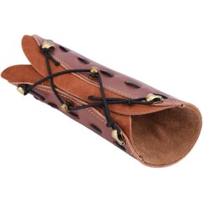 Dilwe Arm Guard, Shooting Archery Arrow Leather Arm Guard Strap Armband For Hunting Shooting Bow