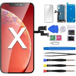 for iPhone X Screen Replacement for iPhone 10 3D Touch LCD Display Digitizer Full Assembly Repair 5.8" Front Glass Magnet Pad Fix Tools Kit A1901 A1865