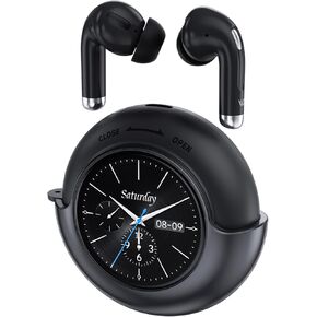 Wireless Earbuds with Smart Touchscreen IPX4 Waterproof in Ear Earphones with Mic,Bluetooth 5.4 Headphones Bass Stereo,40H Playtime for Laptop Pad Phones Sports Workout (Black)