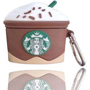 AirPod Pro Case,3D Cute Funny Cool Kawaii Fashion Ice Cream Cup for AirPods Pro Generation Case 2019 Released (Brown)