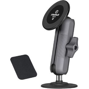 FANAUE SC-03T9 Magnetic Car Mount Compatible with RAM Mount B Size Ball Head, Magnetic car Phone Holder can be Mounted on car Dashboard, Windshield and Other car Accessories for 4.7-7.5" Smartphone.