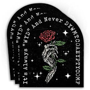 (3Pcs) It's Always WYD and Never DYWMTCOAEYPTYCOMF Sticker Book Lover Smutty Booktok Reader Romance 3" Waterproof Die-Cut Vinyl Sticker for Kindle Water Bottle Laptop Sticker Decal Gifts 3 Inches