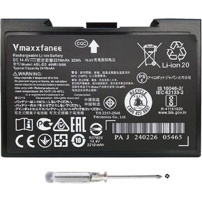 for Roomba j7 i4 i6 and i8 Series, i4 i4+ i4150 j7 j7+ j7550 i8 i8+ i8550, and for Roomba Combo j5 i5 j7+ j9+ Series Robots, Replacement Lithium Ion Battery ABL-D2 ABL-D2A DC 32Wh