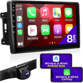 for Dodge RAM 1500 2500 3500 2009 2010 2011 2012 Radio Compatible with Wireless Carplay Android Auto 8core Touchscreen Car Stereo Bluetooth GPS FM/AM Multimedia Navigation WiFi Camera Head Unit