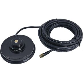 Browning BR-1035-SMA Premium 3 5/8 "Magnet NMO يتصاعد مع Rubber Boot & SMA Male ، Black