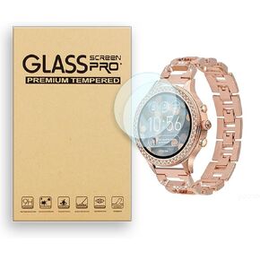 Screen Protector for Fossil Q Venture Gen 3 Smartwatch Tempered Glass Film, 9H Hardness,Anti-Scratch,High Definition,Bubble Free (2 pcs)