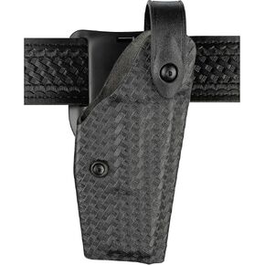 Safariland 6280 Level II or III Retention SLS Duty Mid Ride Holster, STX Black Basket Weave, Right Hand, S&W M&P 4.5-Inch