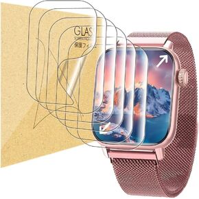 LYSANDRA Compatible for TPU smart watch screen protector film for 1.85" AKUMAKA G39, AKUMAKA G39 Smartwatch Upgrade Flexible Film Scratch Resistant Soft HD TPU Transparent Film (6 Pack)