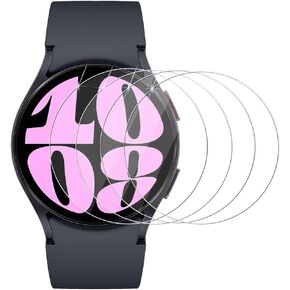 (4 Pack) Screen Protector For Samsung Galaxy Watch 7 (44mm) / Watch 6 (44mm) / Watch 5 (44mm) / Watch 4 (44mm) Tempered Glass, HD Clear, Anti Scratch