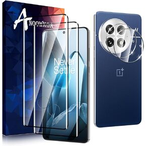 2 Pack for OnePlus 13 Screen protector 3D + [2 pack] OnePlus 13 Camera Lens Tempered Glass protector.9H Hardness.Bubble-Free.Support Fingerprint Unlocking