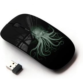 [ Optical 2.4G Wireless Mouse [ Octopus Kraken Sea Ocean Creature Legs Art ]