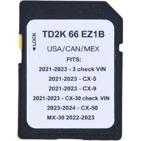 GPS Navigation SD Card Compatible with Mazda 3 CX-5 CX-9 CX-30 2021-2023 CX-50 2023-2024 MX-30 2022-2023 TD2K-66-EZ1B TD2K66EZ1B