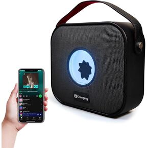 Changing M1 Portable Party Box Dancing Ferrofluid Speaker丨20w(Peak) Stereo Sound，Bass Technology丨Buletooth 5.0&IPX4丨Dancing Venom Show speaker丨Best Technology Gift