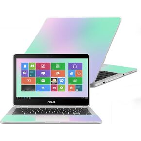MightySkins Skin Compatible with Asus Chromebook Flip C302CA 12.5" (2016) - Cotton Candy | Protective, Durable, and Unique Vinyl Decal wrap Cover | Easy to Apply, Remove | Made in The USA