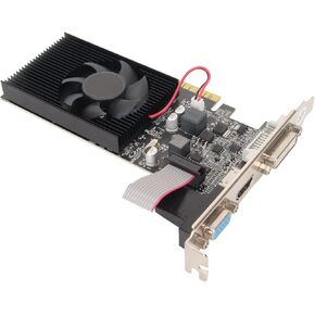 1G DDR3 Graphics Card, Gaming Video Graphics Card with Fast Cooling Fan, 64 Bit HDMI DVI VGA Desktop Graphics Card for PC
