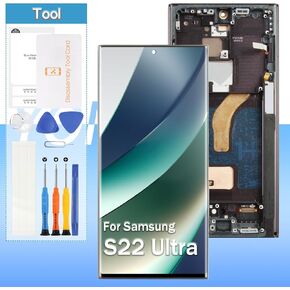 [للنسخة الأمريكية] Concell for Samsung Galaxy S22 Ultra Screen Replacement SM-S908B SM-S908U SM-S908A LCD Displating Digitizer (وليس بصمة) in Kuwait