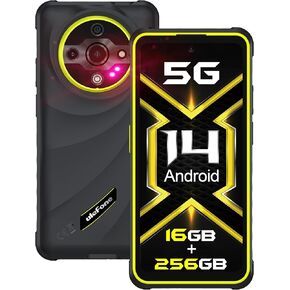 Ulefone Armor X31 Pro 5G Rugged Phone, MTK Dimensity 6300 5G, 16GB+256GB, Android 14, 6.56" 120Hz, 64MP Main Cam., 25MP Night Vision Cam., 6050mAh, Google Lens, NFC/IR Blaster/Glare Flashlight - Green