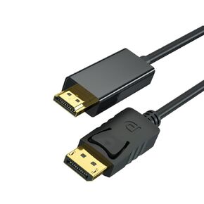 DP to HDMI Cable 6FT Gold Plated DisplayPort Display Port to HDMI Cable 1080p Full HD pc to HDTV, Monitor, Projector Compatible with HDMI Port Dell, HP, Insignia,Desktop