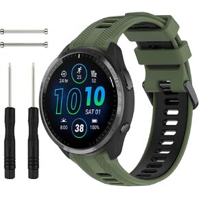 Watch Band Plage لـ Garmin Forerunner 945/935 ، حزام سيليكون ناعم لـ Garmin Forerunner 935 وحدة GPS ، فرقة Garmin 945 Watch Women Men