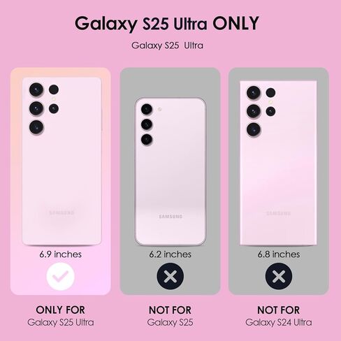 Shedeer for Samsung Galaxy S25 Ultra Case ، مع غطاء الكاميرا الشريحة وحامي الشاشة ، ونمط أنيقة ، وغطاء علبة رفيع للوقاية من Galaxy S25 Ultra ، Star Purple in Saudi Arabia