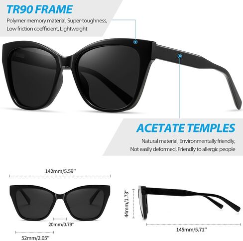 Joopin Oversized Cateye Sunglasses for Women, Fashion Metal Frame Cat Eye Womens Sunglasses in Kuwait