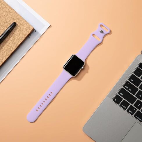 سوار سيليكون متوافق مع ساعة Apple 41 مم 38 مم 40 مم 49 مم 46 مم 45 مم 42 مم 44 مم، سوار معصم رياضي بديل لسلسلة iWatch 11 10 9 8 7 6 5 4 SE Ultra 3 2 1 للنساء والرجال in Kuwait