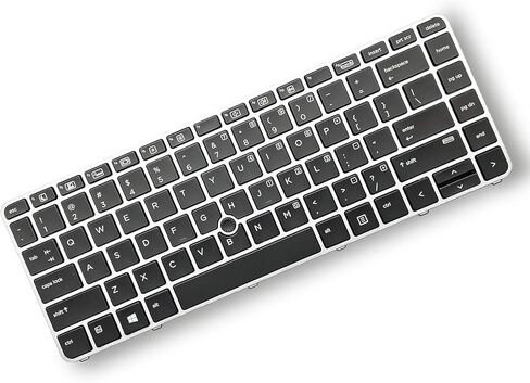 لوحة المفاتيح مع استبدال الإضاءة الخلفية لـ EliteBook 840 G3 840 G4 745 G3 745 G4 848 G3 G4 836308-001 Series Latep US Layout بدون إطار شريحة المؤشر (الإضاءة الخلفية) in Kuwait