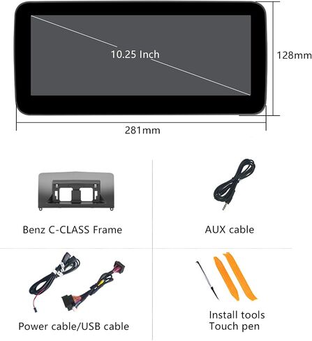 10.25 "شاشة Linux Car Multimedia لشاشة Mercedes Benz W204 W176 C117 W463 X156 2012-2015 C in Kuwait