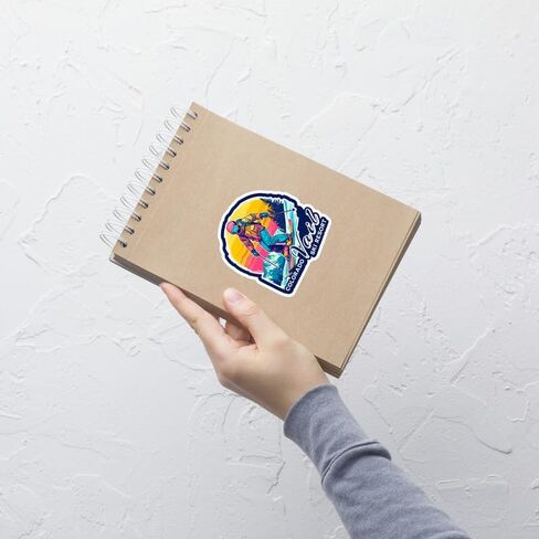 Vail Ski Resort Colorado Sticker ، Proofproof Vinyl Vinyl Small Protect For Bottle Passport Scrapport Scrapbord Protepbloard Skatbloard ، الحجم - 4 ″ × 4 ″ - ID44990 in Saudi Arabia