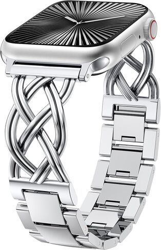 TOYOUTHS Dressy Bracelet Compatible with Apple Watch Bands 38/40/41/42/44/45/46/49mm Women, Celtic Stainless Steel Metal Fancy Nice Pretty Strap for iWatch Series 11 10 9 8 7 6 5 4 Ultra/SE 3 2 1 in Saudi Arabia