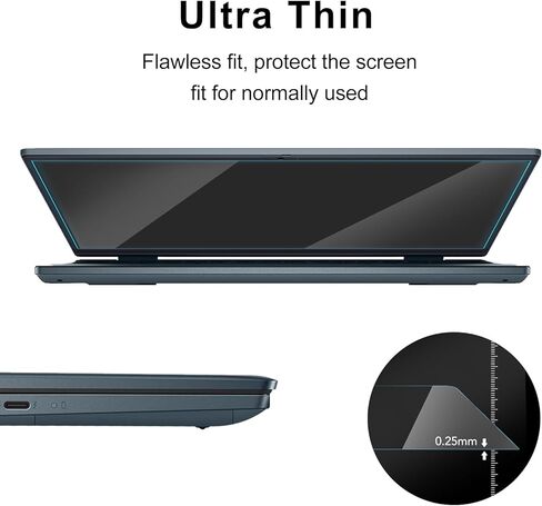 2Pack 15.6'' Laptop Screen Protector,Tempered Glass Film for HP/Dell/Sony/Samsung/Lenovo/Acer/MSI/LG/Razer Blade and All Other 15.6'' Aspect Ratio 16:9 Laptop, Scratch-resistance,9H Hardness in Saudi Arabia