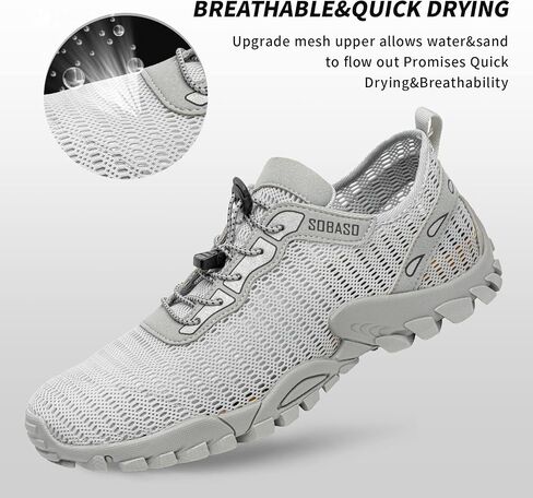 SOBASO Water Shoes -Women Men Quick Drying Hiking Shoes Women River Fishing Shoes for Surf Boating Kayaking in Saudi Arabia