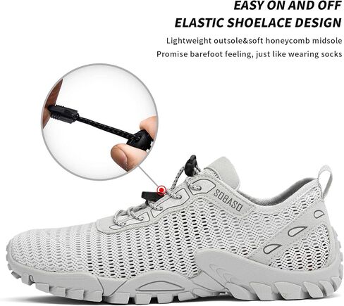 SOBASO Water Shoes -Women Men Quick Drying Hiking Shoes Women River Fishing Shoes for Surf Boating Kayaking in Saudi Arabia
